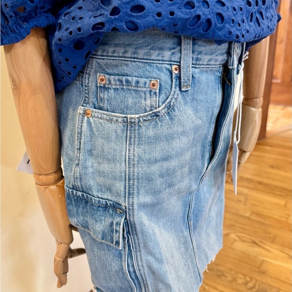 Nordstrom Blue Denim Skirt - Picture 2 of 5